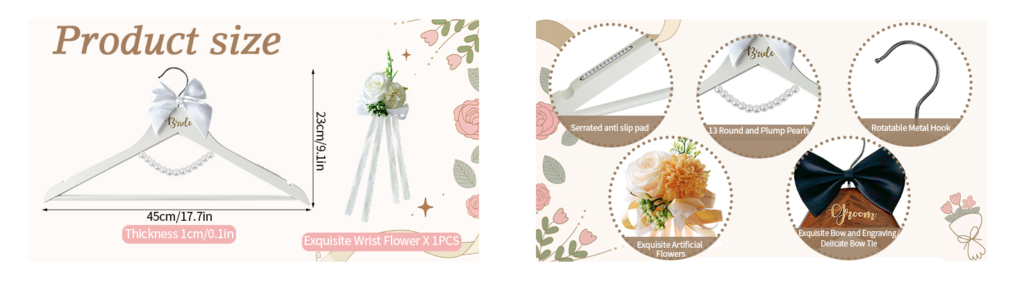 Wedding Hangers, Bridal Hangers, and the Wedding Dress Hanger: The Finishing Touch Every Bride Deserves